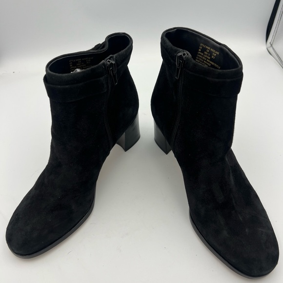 KATE SPADE  NY Madelaine Black Suede Ankle Booties Women’s Size US 8 EU 38.5 NEW - Picture 8 of 12